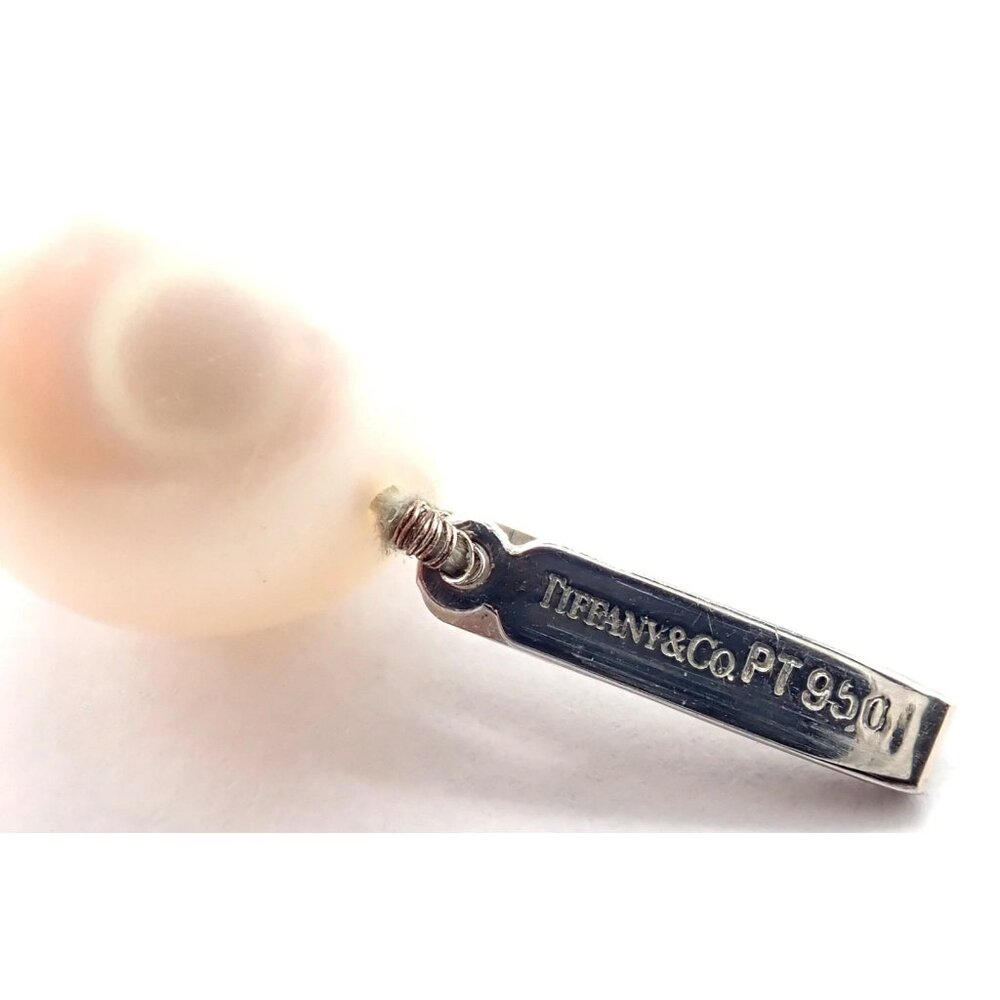 Authentic! Tiffany & Co Platinum Diamond South Sea Large Pearl Necklace Paper - Picture 7 of 15